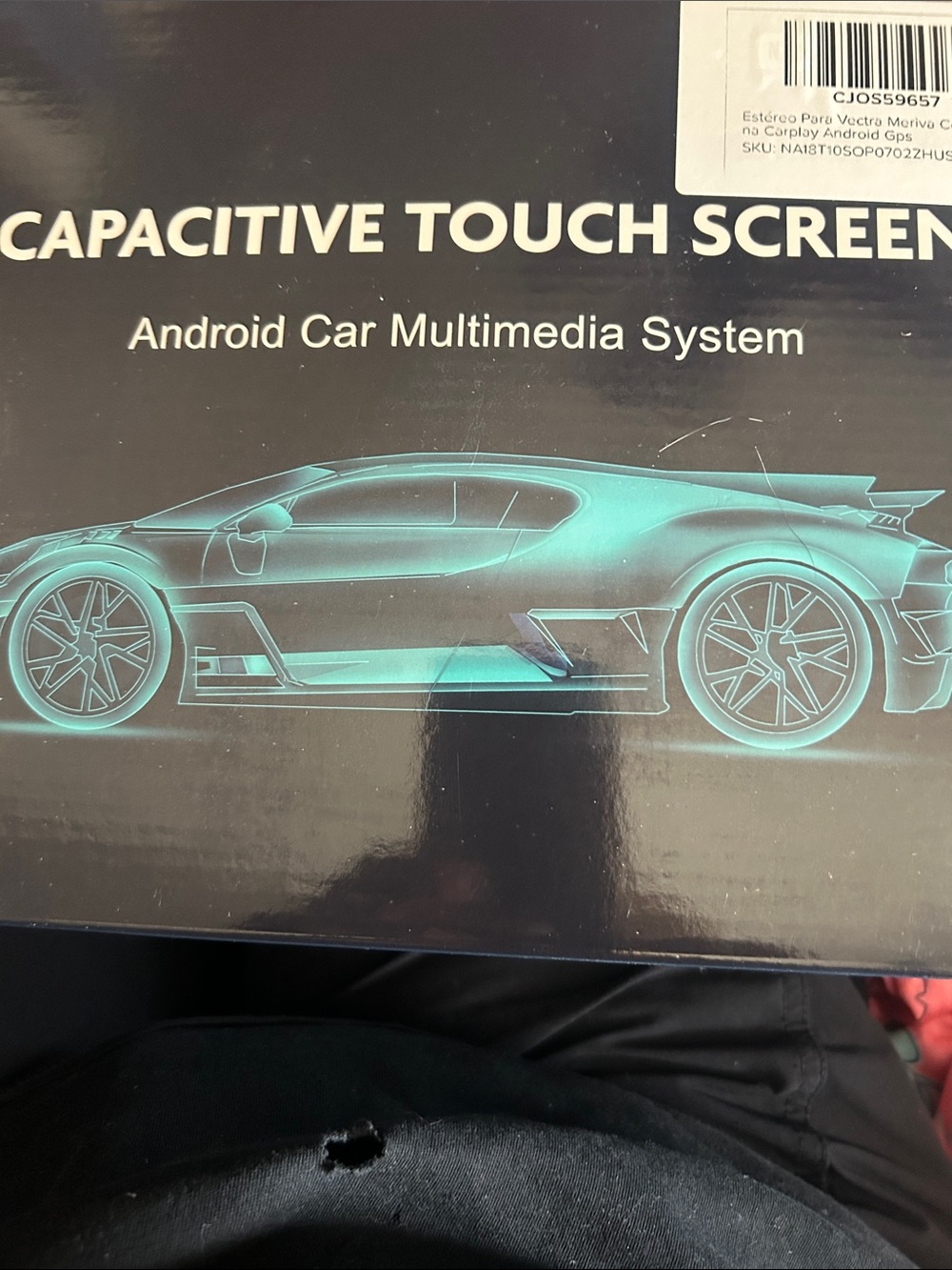 Capacitive Touch Android Car Multimedia Receiver - Black